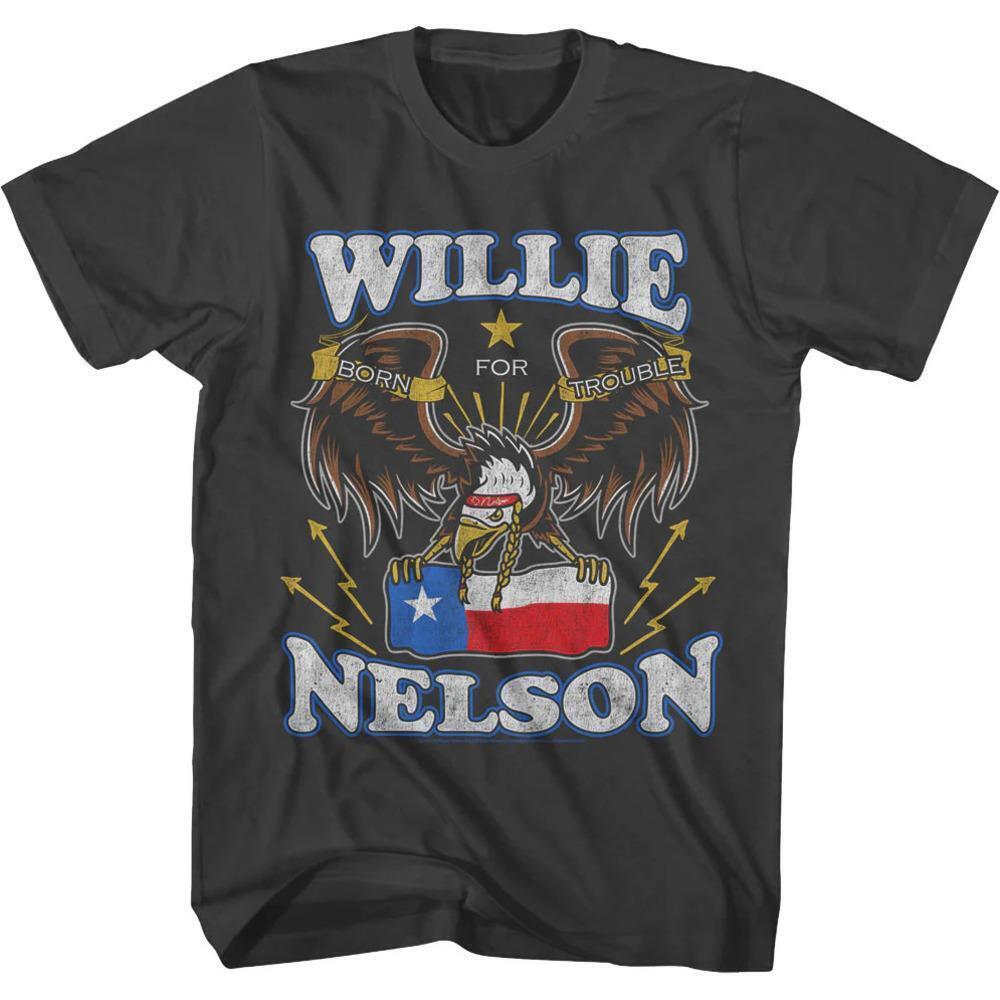 Born For Trouble Willie Nelson Retro Music Fan TShirt